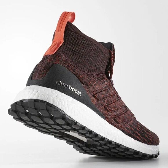 NEW Adidas UltraBoost Mid All Terrain Burgundy Carbon Black Size Mens 12 S82035 - Picture 2 of 14